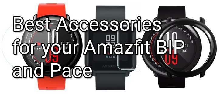 Geriausi „Amazfit BIP“ priedai - „Amazfit Pace“, ekrano apsauga, dirželiai