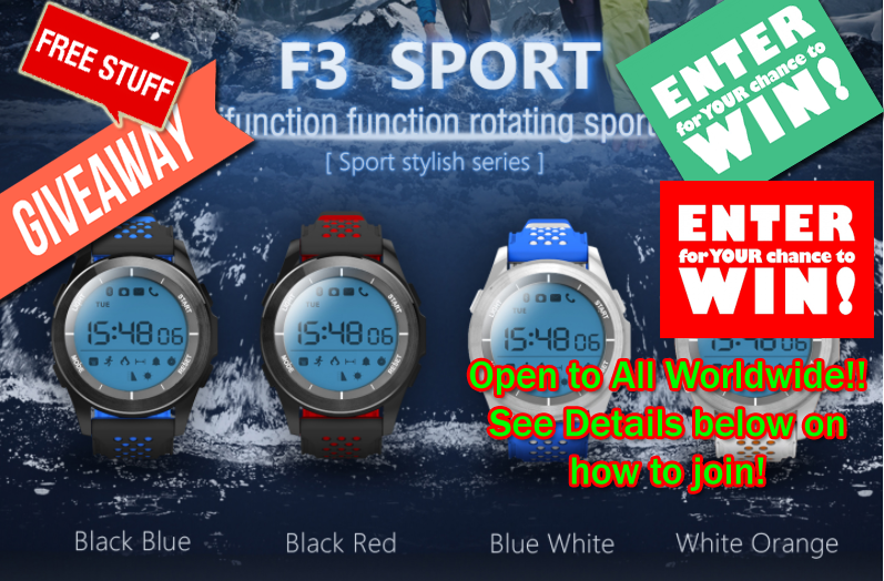 Nr.1 „F3 Smartwatch International Giveaway“! - su 1 metų baterijos veikimo laiku