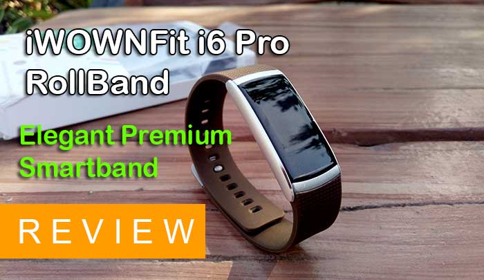 „iWOWNFit i6 Pro RollBand“ - elegantiška „Premium Smartband“