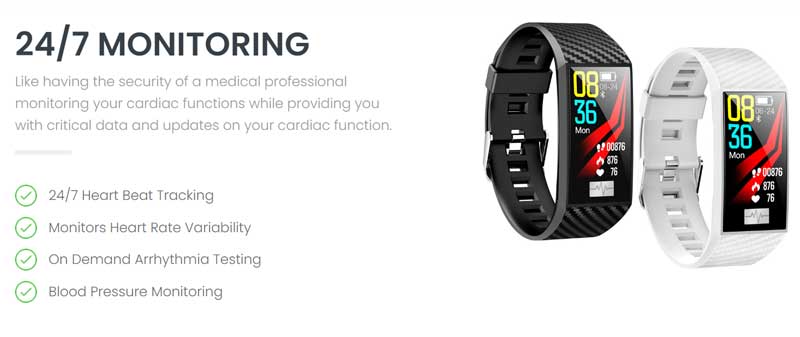 „Cardiac Watch“ - šio nešiojamo sporto ypatybių apžvalga