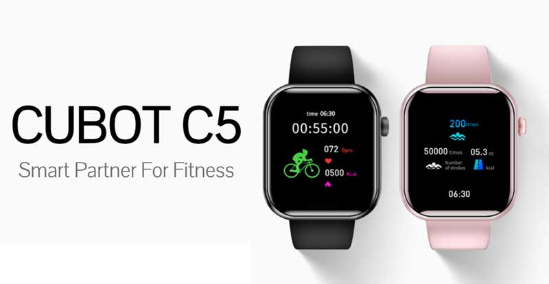 „Cubot C5 Smartwatch“ - lengvas kūno rengybos išmanusis laikrodis