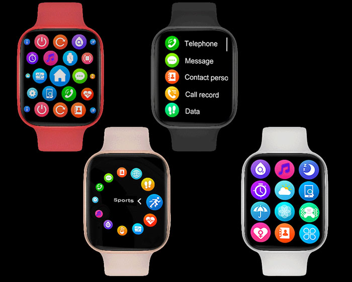 DW98 Smartwatch - didelio ekrano ekranas Smartwatch