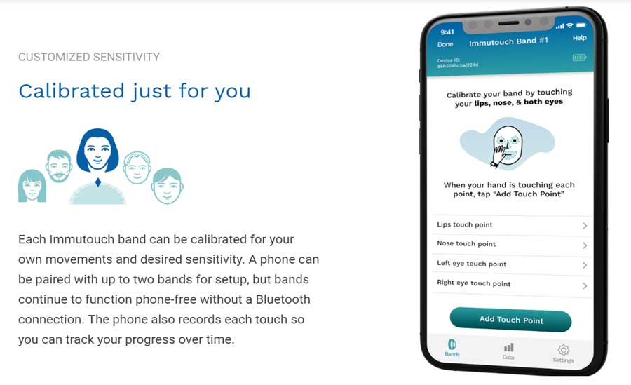 „immutouch smartband“