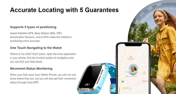 „imoo-smartwatch“ funkcijos