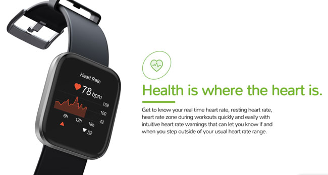 „letsfit-IW1-smartwatch“ širdies ritmo monitorius