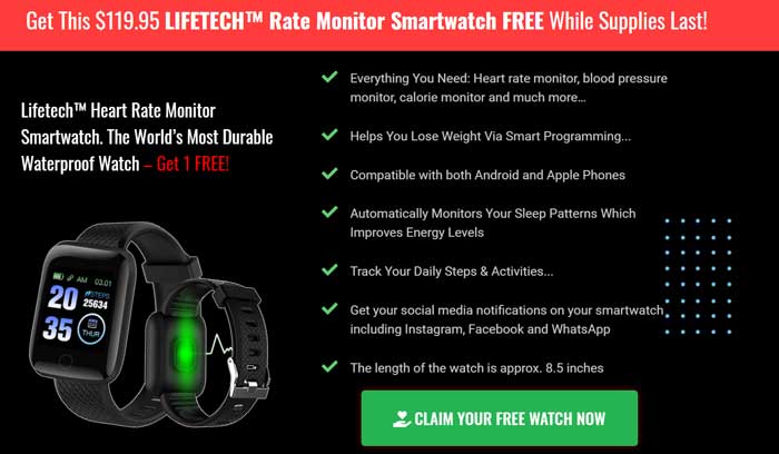 „LifeTech“ išmanusis laikrodis - paprasta nešioti su sveikata