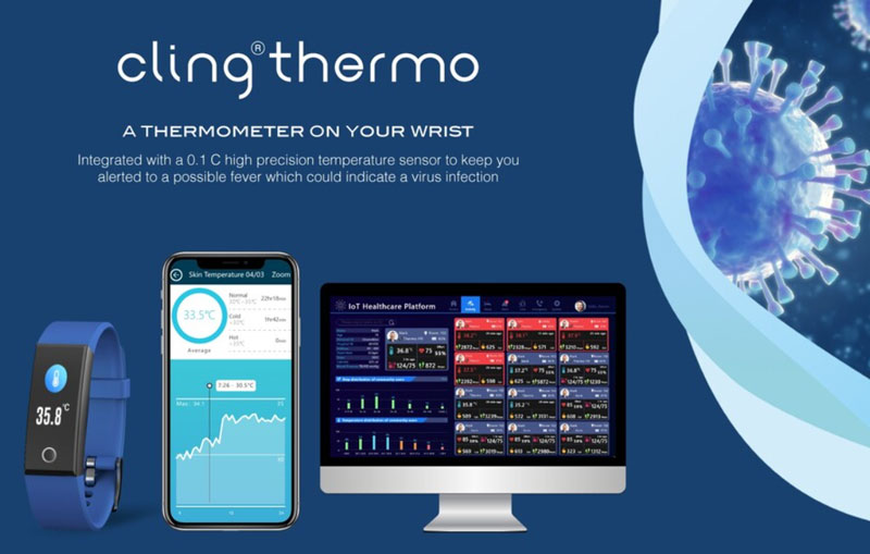 „Cling-Thermo“, -Medtech-smartwatch