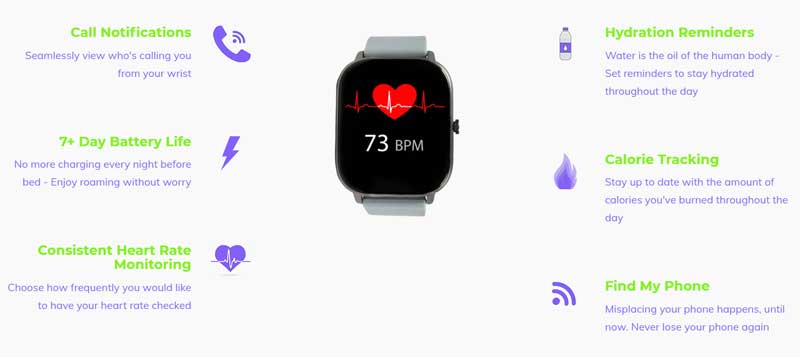 „NDUR Smartwatch“ - sportiškas, madingas - funkcijų apžvalga