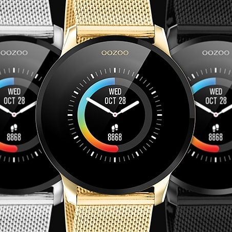 „Oozoo“ išmaniųjų laikrodžių spalvos