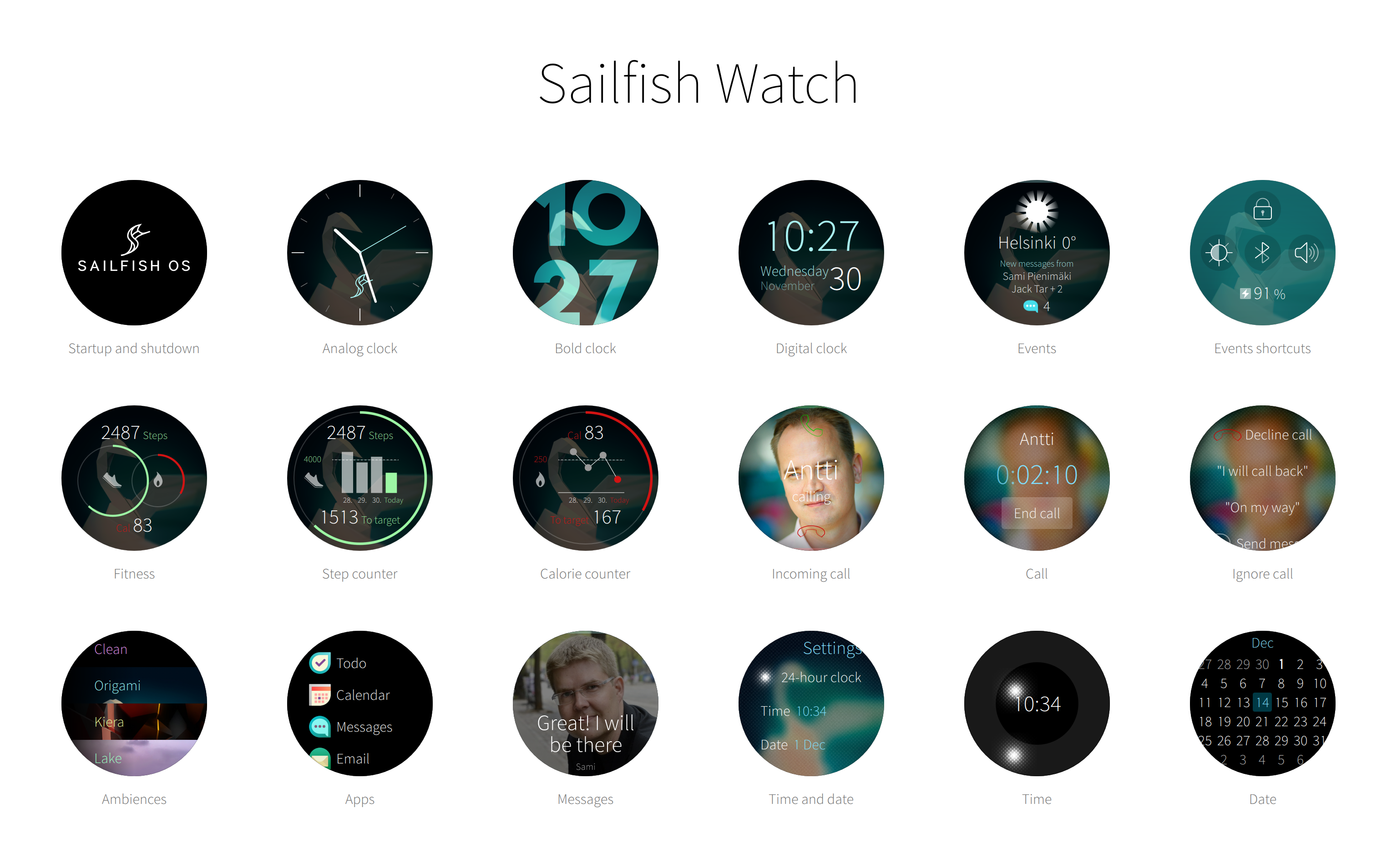 „Sailfish Watch“ OS perkeltas į „Android“ išmanųjį laikrodį