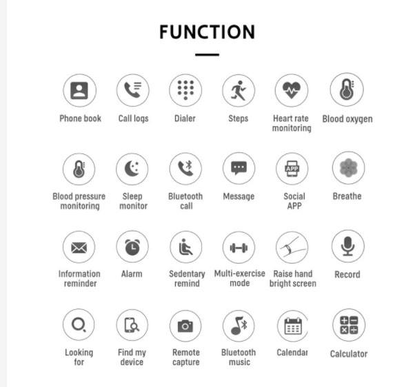 „T500-Plus-smartwatch“ funkcijos