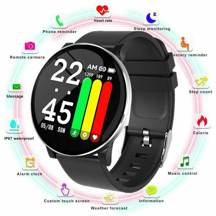 „WearFit-smartwatch-W8“ funkcijos