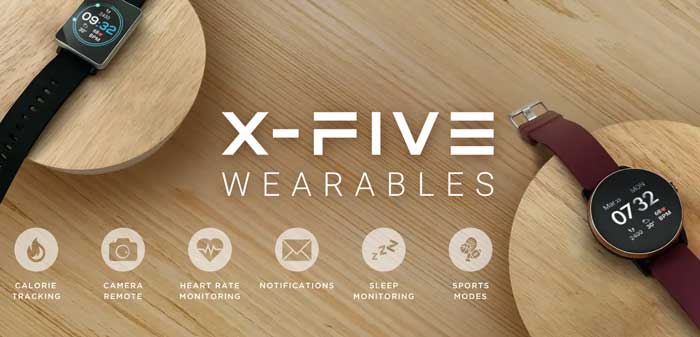 „X-Five Smartwatch“ - minimalistinis, nešiojamas sportas