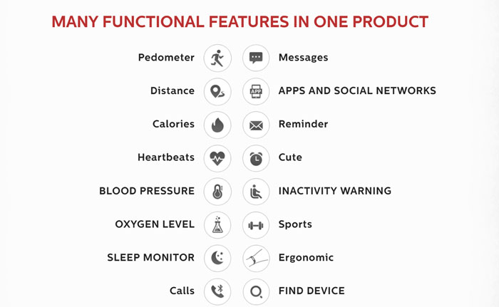 „XW-6.0-smartwatch“ funkcijos