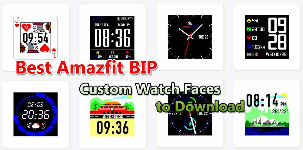 Geriausias atsisiųsti „Amazfit BIP Custom Watch Faces“