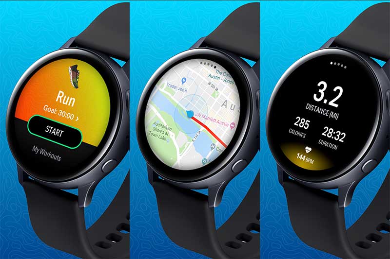 „mapmyrun“, skirtas „Galaxy watch active 2“