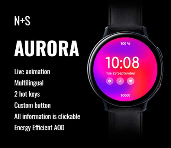 „Galaxy Watch“ animacinis laikrodžio veidas