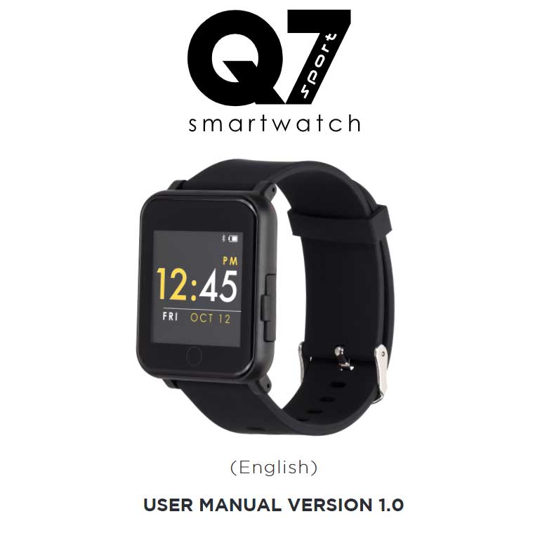 „Q7 Sport Smartwatch“ vartotojo vadovas