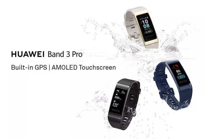 „Huawei Band 3 Pro SmartBand“ - AMOLED ekranas + įmontuotas GPS